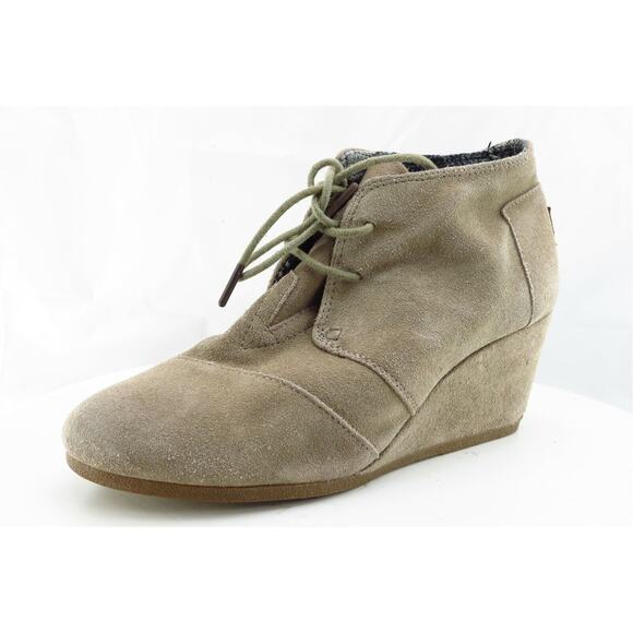 Toms Boot Sz 10 M‎ Short Boots Brown Leather Women - Picture 1 of 7